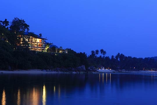 View of Villa from Beach