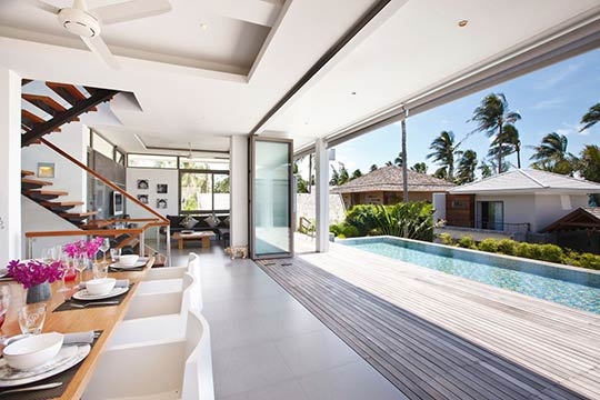 Dining Room and Pool View